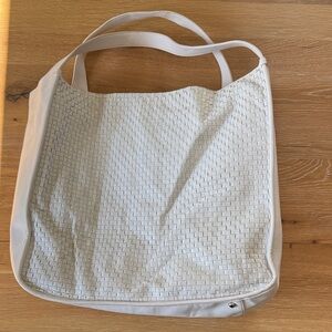 Simon Miller Extra Large Woven Leather Tote Bag - White